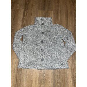 Patagonia Better Sweater Swing Jacket Button Front Gray Fleece Pockets Womens S